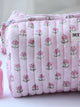 Rosy Mist Floral Travel/Make Up/Organizer/Bag