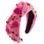 Valentines Girls Headband Jeweled - Hot Pink Heart