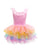 Unicorn Dreamer Multi-Layered Rainbow Party Dress