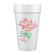 Santa Martini Green Full Color Foam Cups