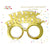 Gold Happy Birthday Glasses