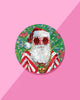 Swanky Santa Acrylic Coaster set of 4