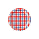 Americana Plaid Paper Plate