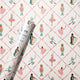 Christmas Nutcracker Trellis Wrapping Paper Roll