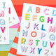 Vinyl Alphabet Sticker Sheet