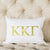 Sorority Gold Initial Accent Pillow