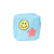 Sky Blue! Nylon Pouch W/Glitter Chenile Patches For Tweens -