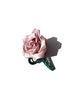 Handmade Satin Rose Stem Claw Clip