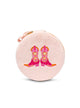 Cowgirl Boots - Pink Velvet Jewelry Zip Case