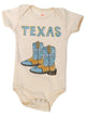 Texas Natural Organic Onesie -Boots