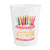 Watercolor Birthday Cake Stadium Cups- Set of 6