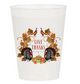 Give Thanks Turkey Pumpkin Crest - Set of 10 Reusable Cups