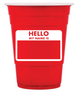 Hello My Name Is Red Solo Cup Birthday Set of 10 Party Cups