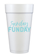 Sunday Funday - Set Of 10 Styrfoam Cups 20oz